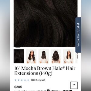Luxy Mocha Brown Halo Hair Extensions